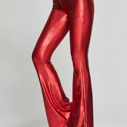 Fashion Women Sequined Flare Pants ..