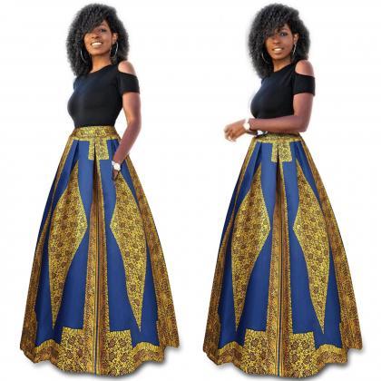 Fake Two Pieces Women Maxi Dress Ca..