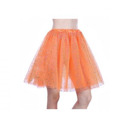 Adult Tutu Skirt Sequin Gilding Polka Dot 3 Layers..