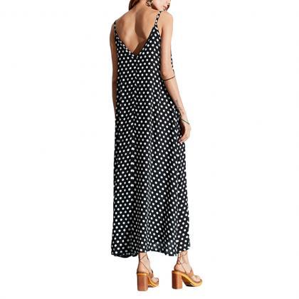 Women Summer Beach Maxi Dress Plus Size Spaghetti..