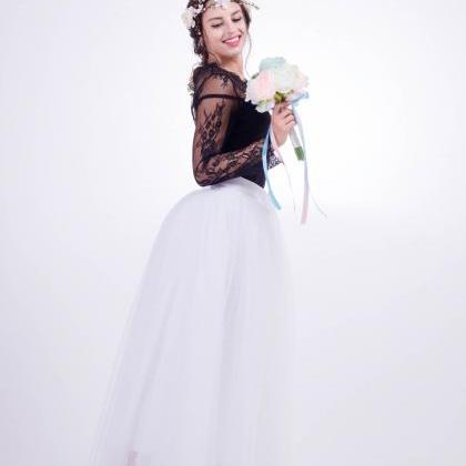 6 Layers Tulle Skirt Summer Maxi Long Muslim Skirt..