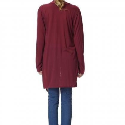 Women Asymmetrical Tassels Shawl Coat Ponchos..