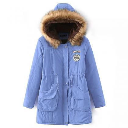  Winter Women Cotton Coat Parka Cas..