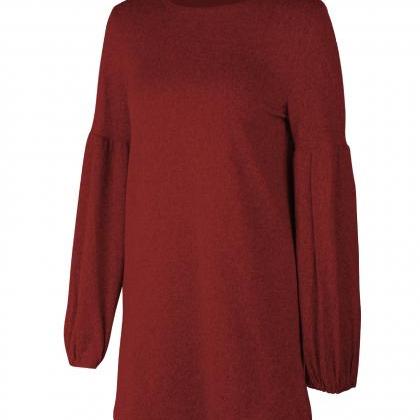 Women Knitted Dress Autumn Winter L..