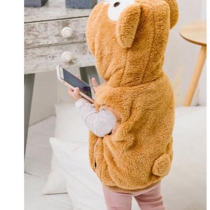 Baby Boys Girls Fleece Waistcoat Winter Warm..
