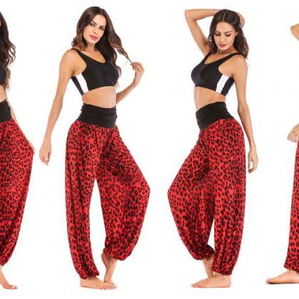 Women Leopard Printed Yoga Pants Hi..