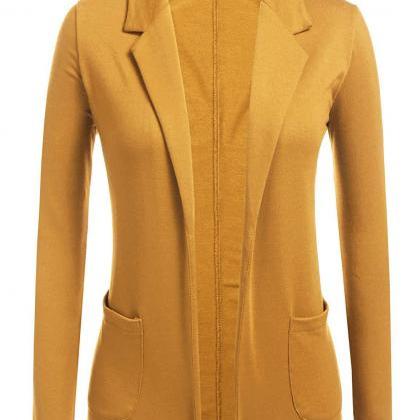 Women Blazer Coat Autumn Casual Lon..