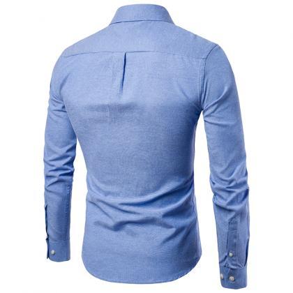 Men Shirt Spring Autumn Long Sleeve..