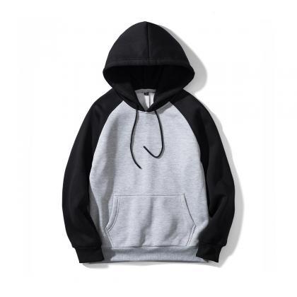 Men Hoodies Winter Warm Long Sleeve Streetwear Hip..