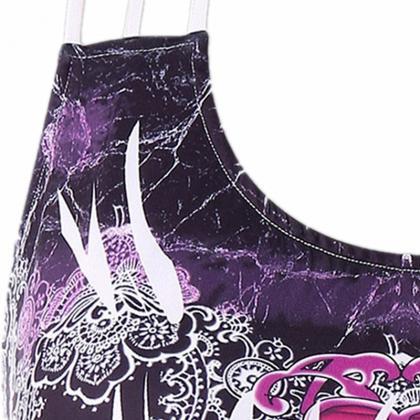 Women Asymmetrical Tank Top Printed..