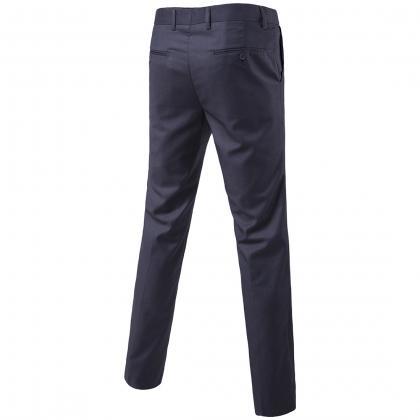 Men Suit Pants Cotton Solid Casual ..