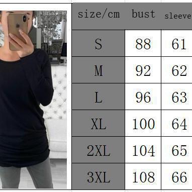 Women Long Sleeve T Shirt O Neck Pl..