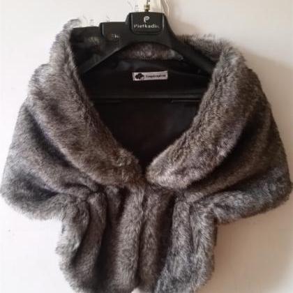 Women Imitation Mink Fur Fur Cape Vest Ladies..