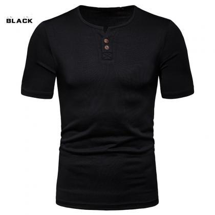 Summer Men T-shirt High Stretch Loose Short Sleeve..