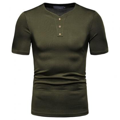 New Men T-Shir High Stretch Loose S..
