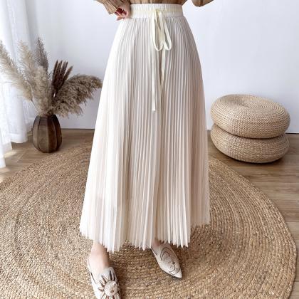 2021 Spring And Summer Skirt Women Lace-up Bow..