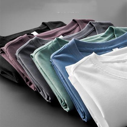 Summer new ice silk cotton short-sl..