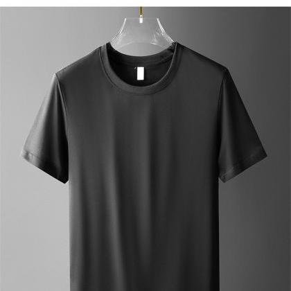 Summer new ice silk cotton short-sl..