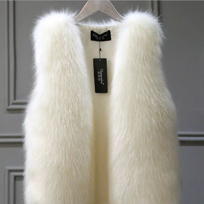  2021 autumn winter fur vest women ..