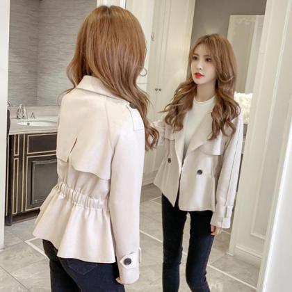 2022 Autumn Winter Women Coat Style Fashion Waist..