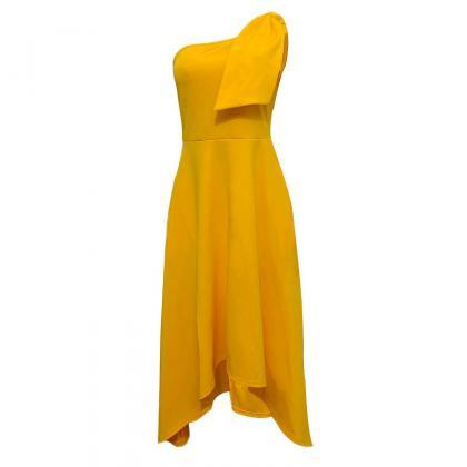Summer Women Dress Solid Color Sleeveless Plus..