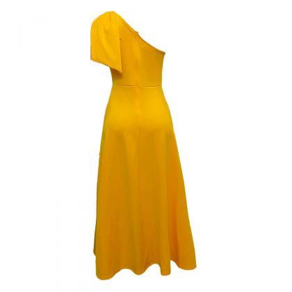 Summer Women Dress Solid Color Sleeveless Plus..