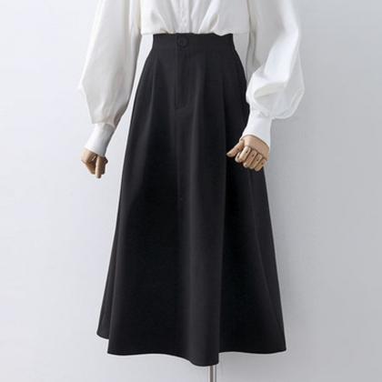 Women Spring Autumn Fashion Loose A-line Skirts..