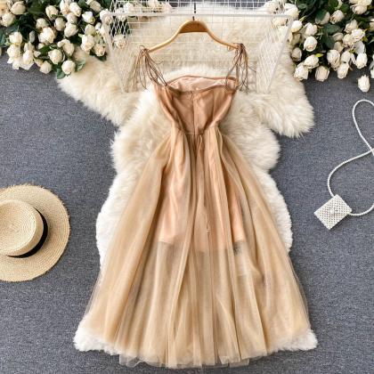 Fairy Mesh Elegant Temperament Ladies Dress..