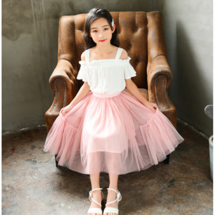 Girls' gauze skirt Spring and autum..
