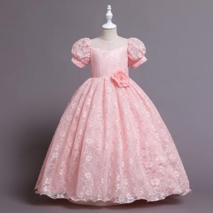 Flower Girl Wedding Banquet Lace L..