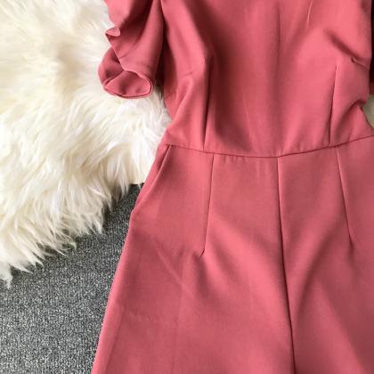 Women spring summer ruffles sleeve ..