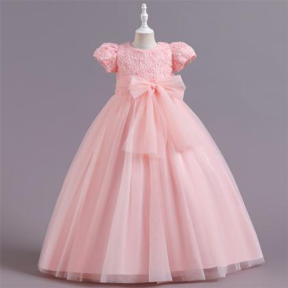 Children Princess Dress Girl's Rose..