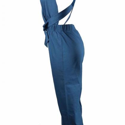 women Casual Denim Jeans Halter V N..