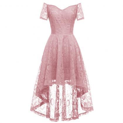  women Straddle Lace Irregular Dres..