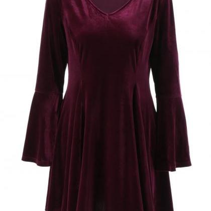 Autumn Winter Women Large dress Sol..