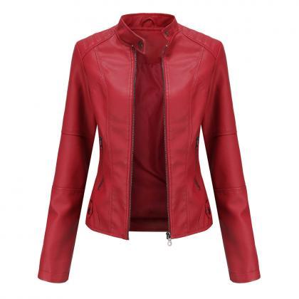 Leather Jacket Women Autumn Spring ..