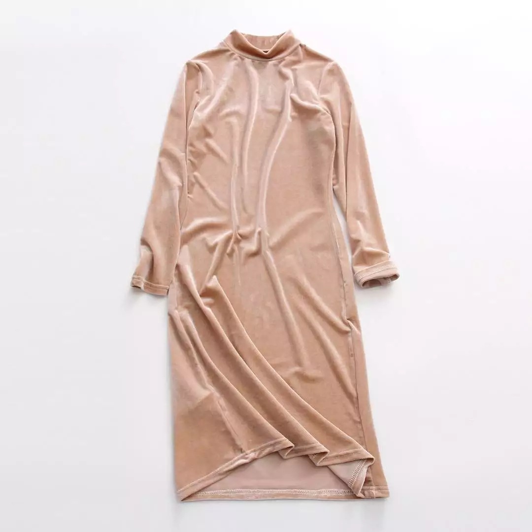 khaki shift dress