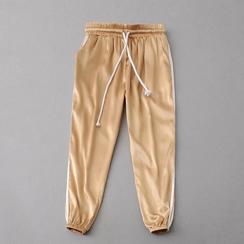 gold joggers