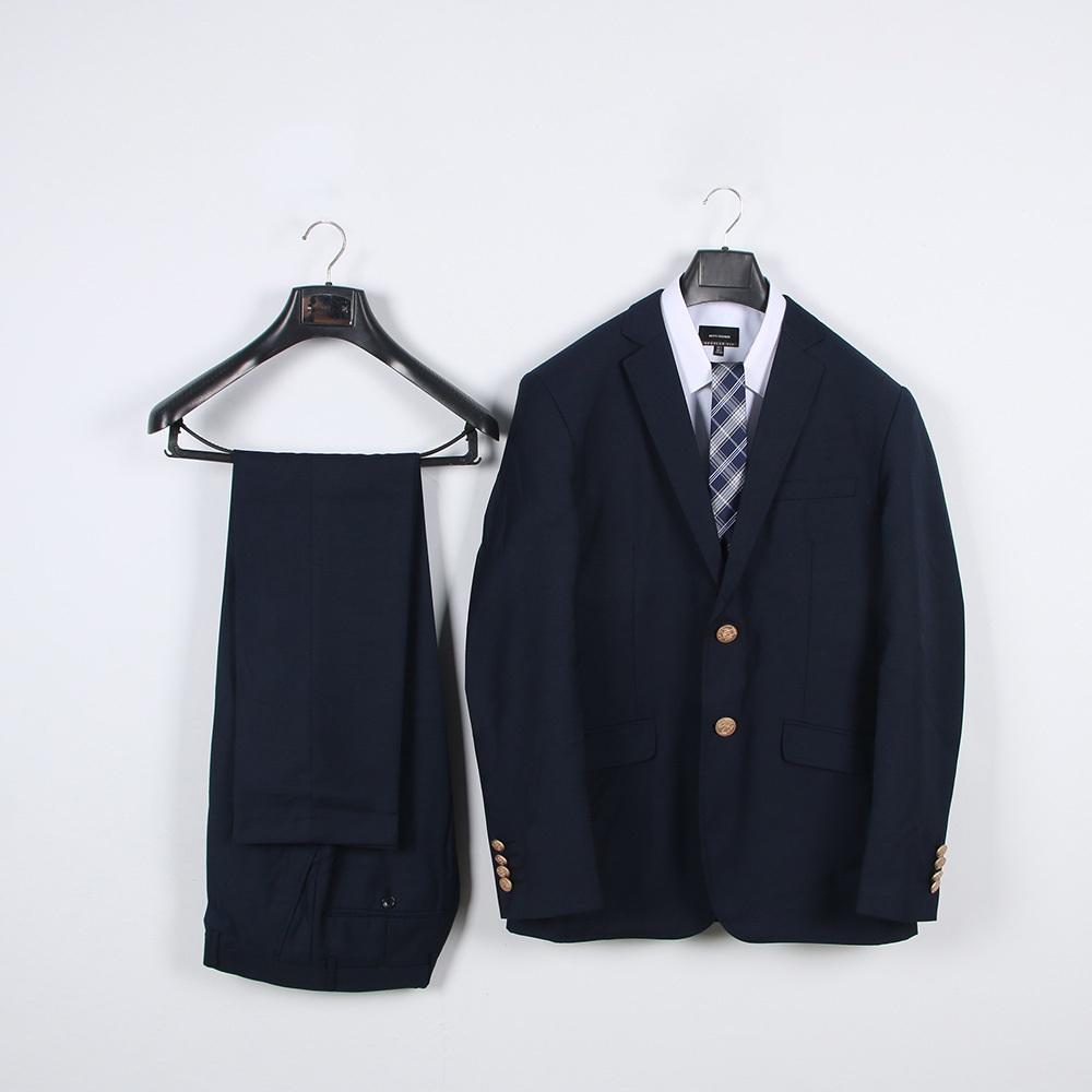 Preppy Style Japanese Dk Student Uniforms Men Suit(jacket+pants) Boys Two Pieces Sets Navy Blue