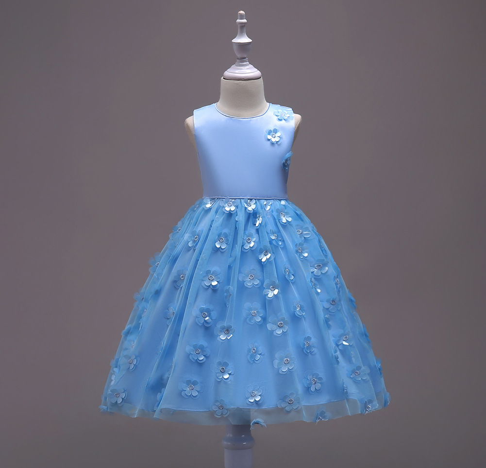 blue gown for kids