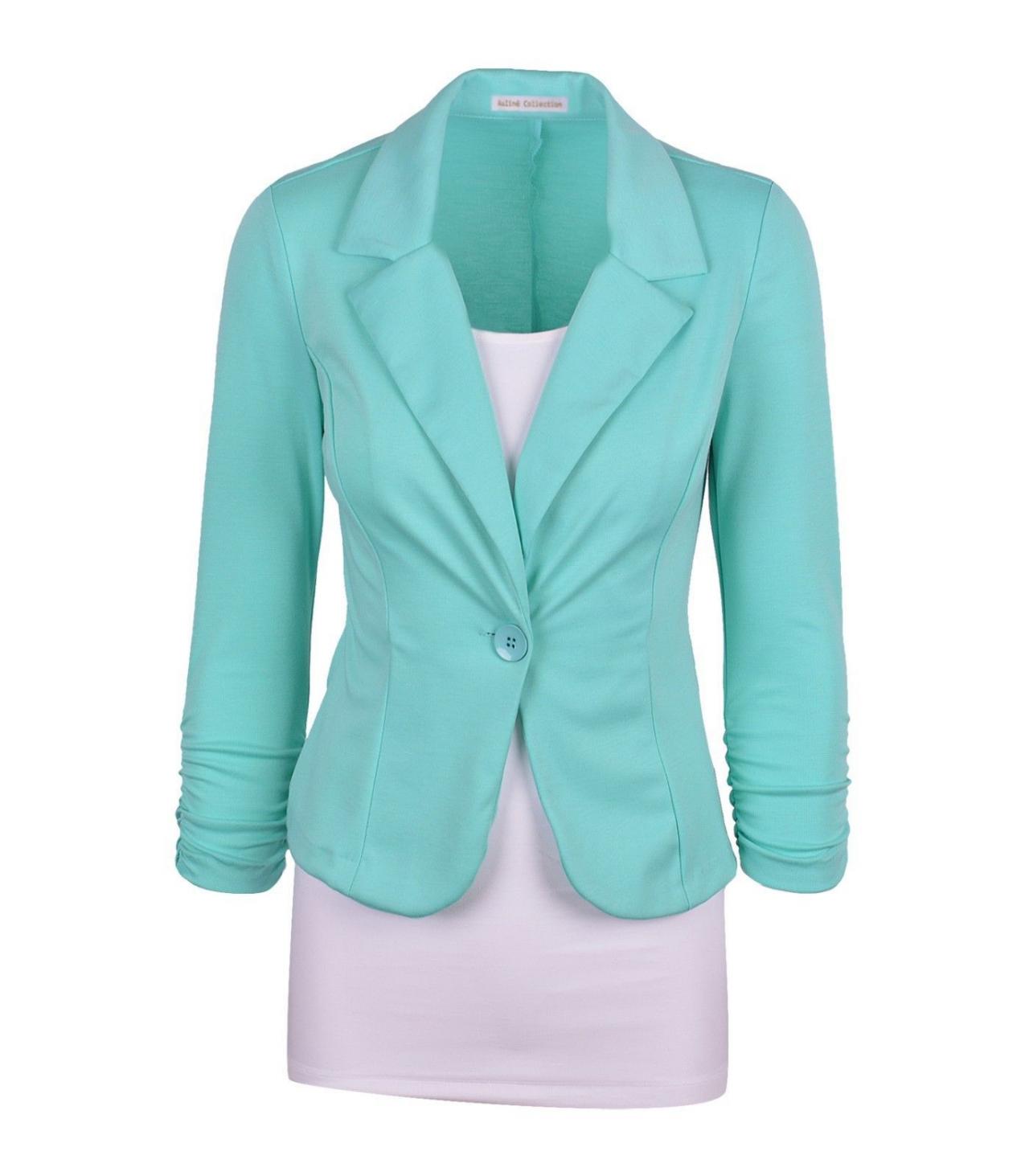 Fashion Spring Women Slim Blazer Coat 