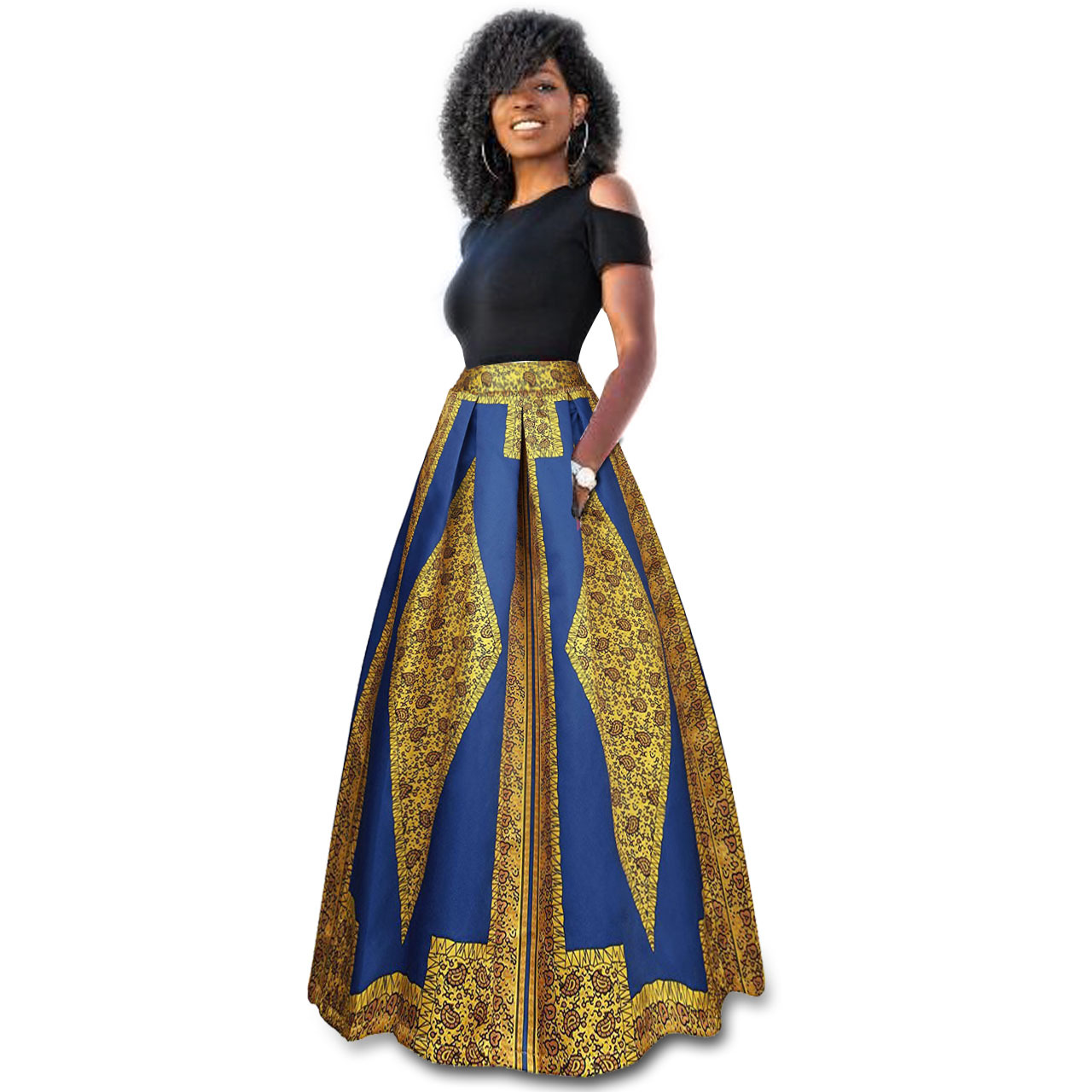 Fake Two Pieces Women Maxi Dress Casual Short Sleeve Long Floral Formal Evening Gowns2#
