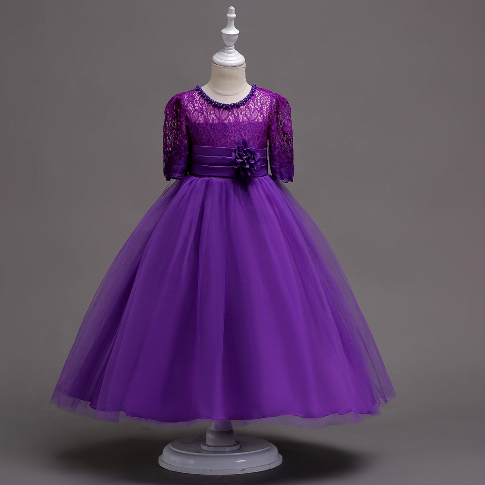 violet gown for kids