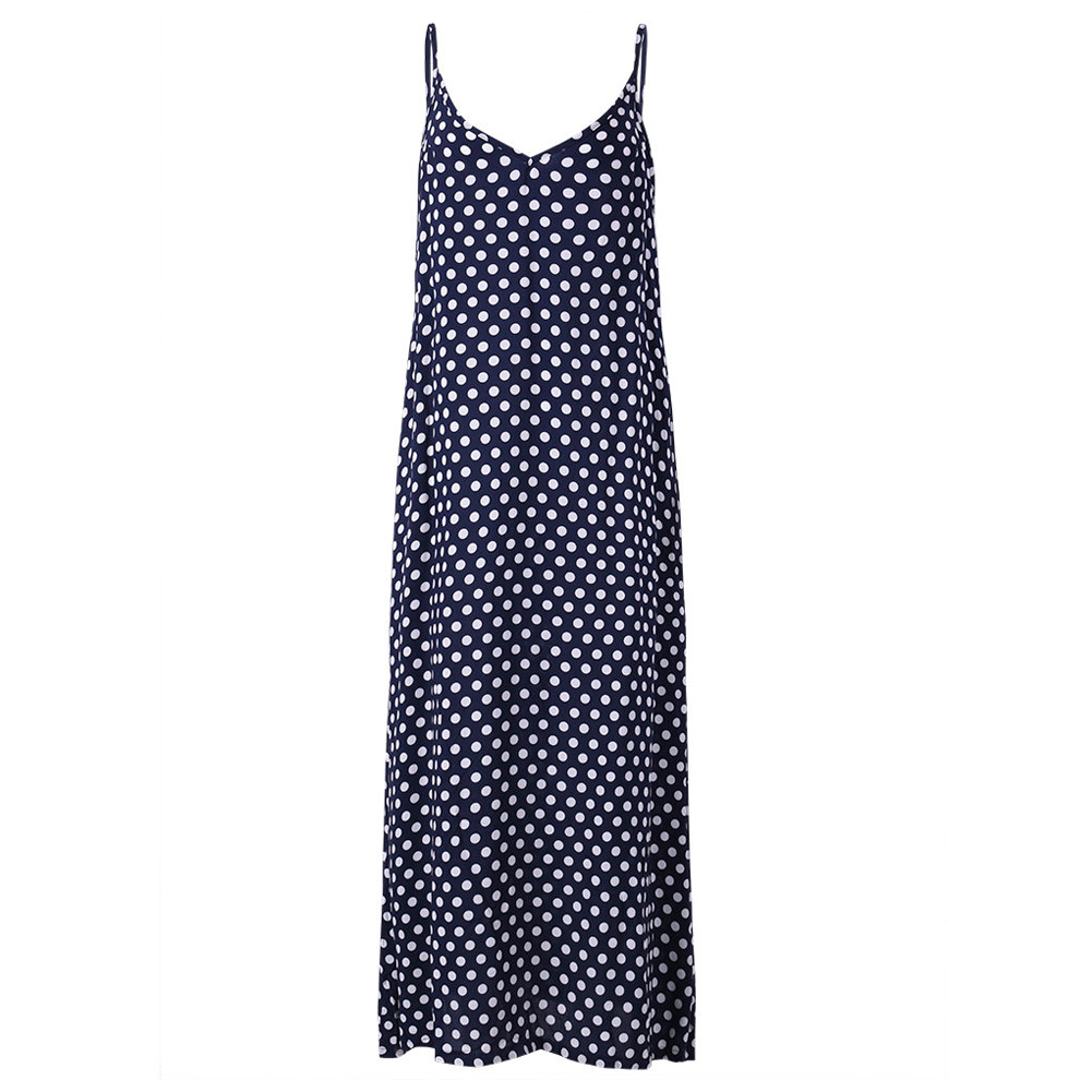 plus size polka dot maxi dress