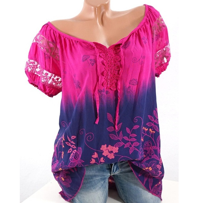 hot pink plus size tops