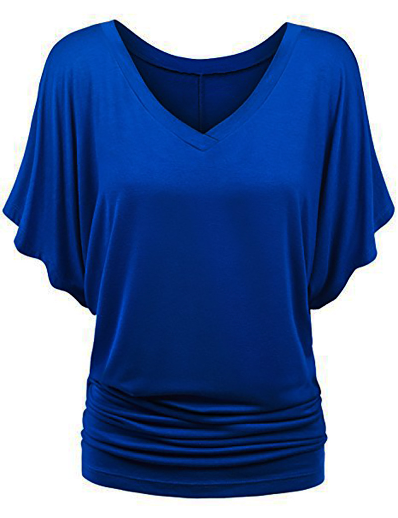 Plus Size Royal Blue Oversized T-Shirt