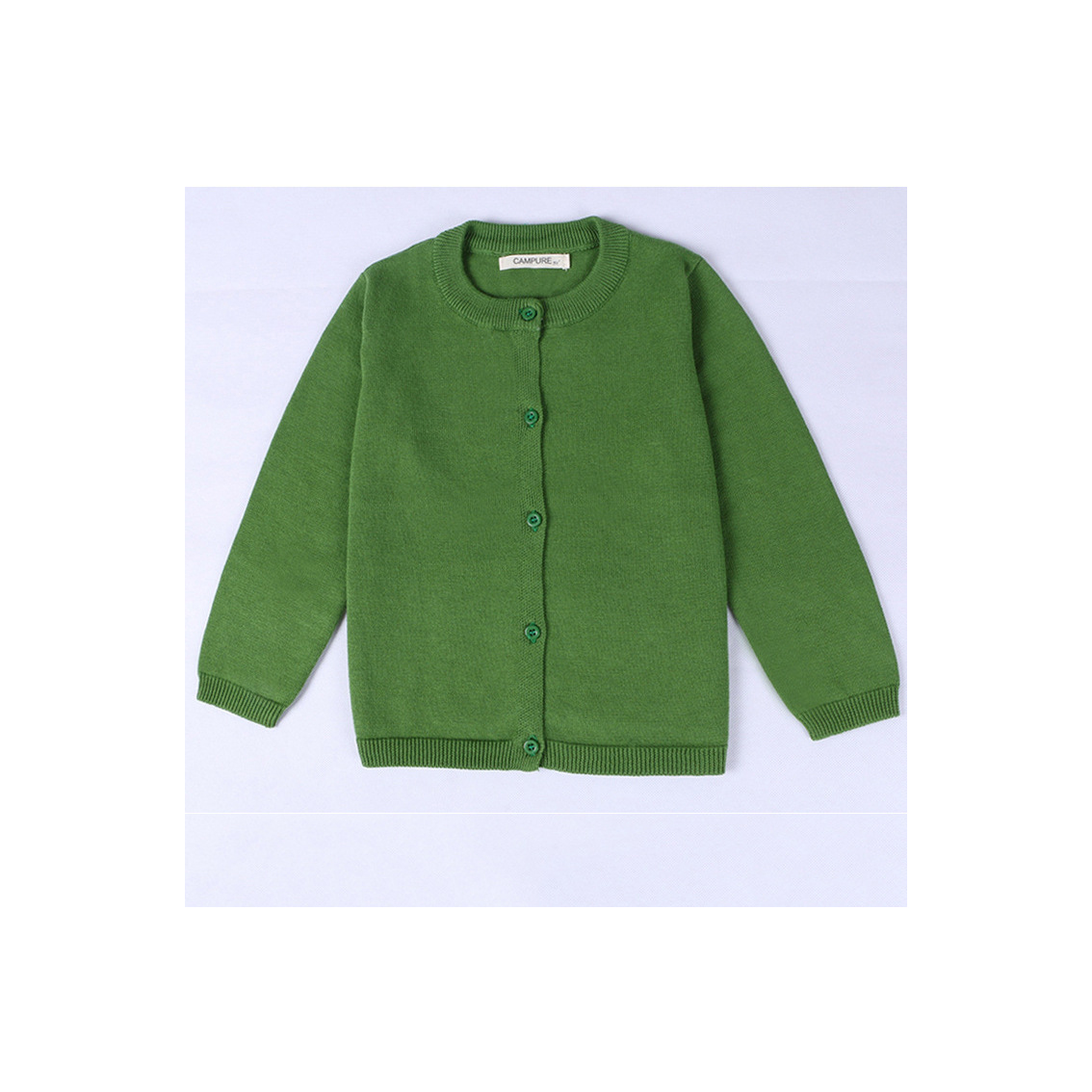 green sweater coat