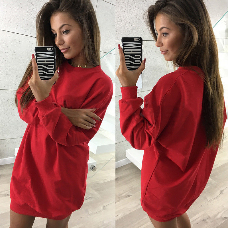 oversized red hoodie dress