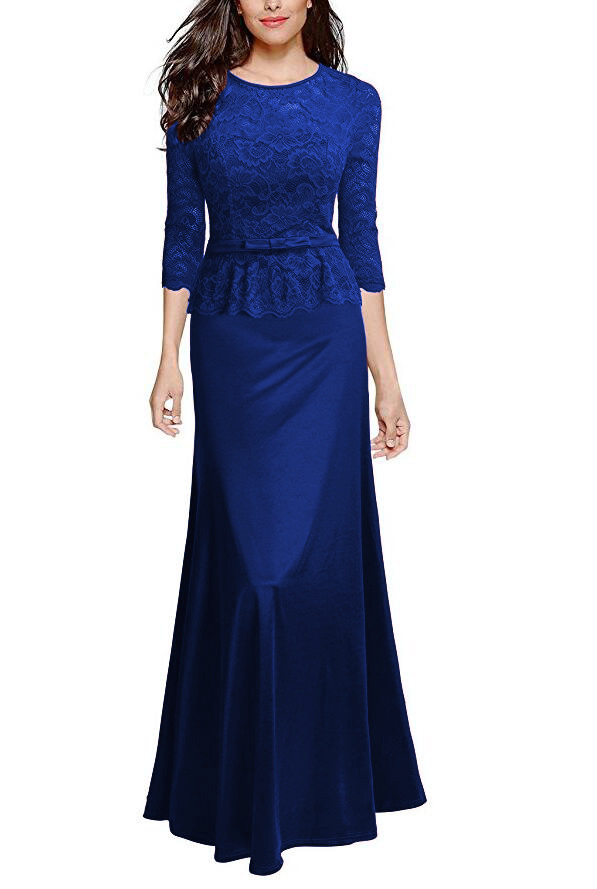 women-floral-lace-maxi-dress-3-4-sleeve-slim-peplum-long-evening-party-bridesmaid-dress-royal