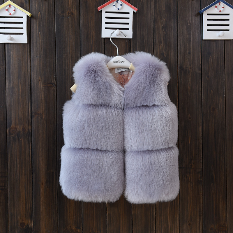 Toddler Kids Girls Baby Boys Fur Vest Gilet Winter Waistcoat Coat Bodywarmer UK 